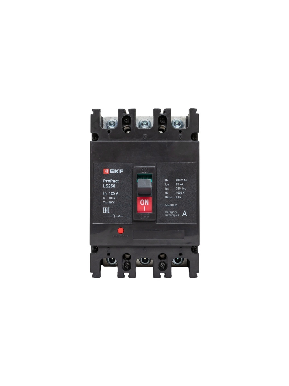 Выключатель автоматический 3п 125А 25кА LS250 ProPact EKF mccb-250-25-3-125-ls