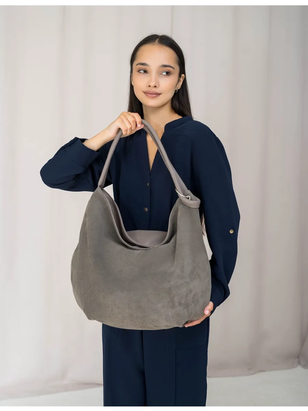 Сумка через плечо большая шоппер мешок