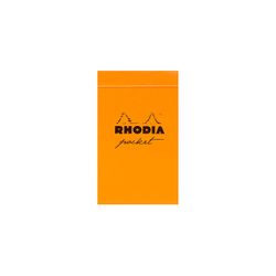 Блокнот Rhodia Classic 7,5х12 в линейку 80 гр оранжевый (8680C)