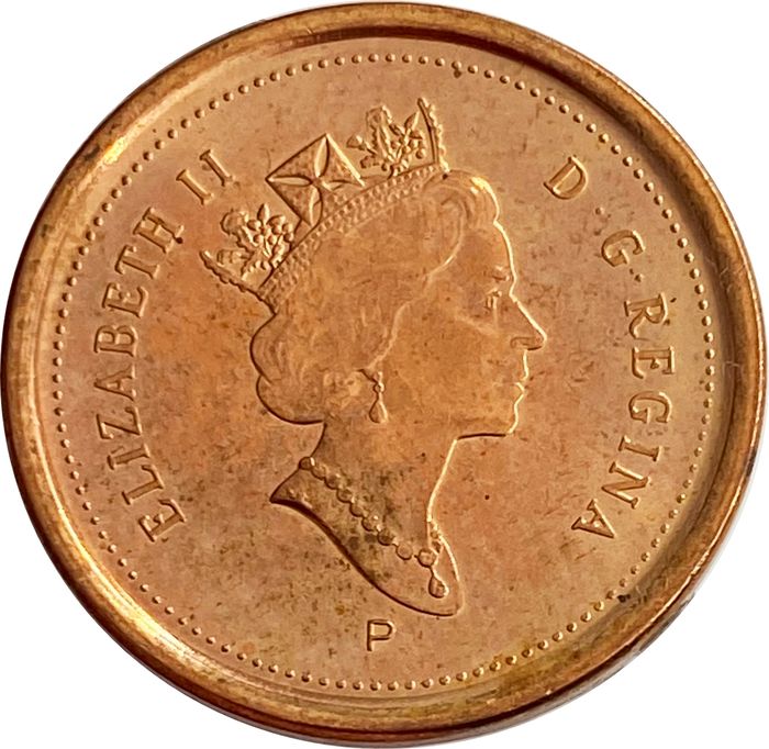 1 цент 2003 Канада XF (Старый профиль)