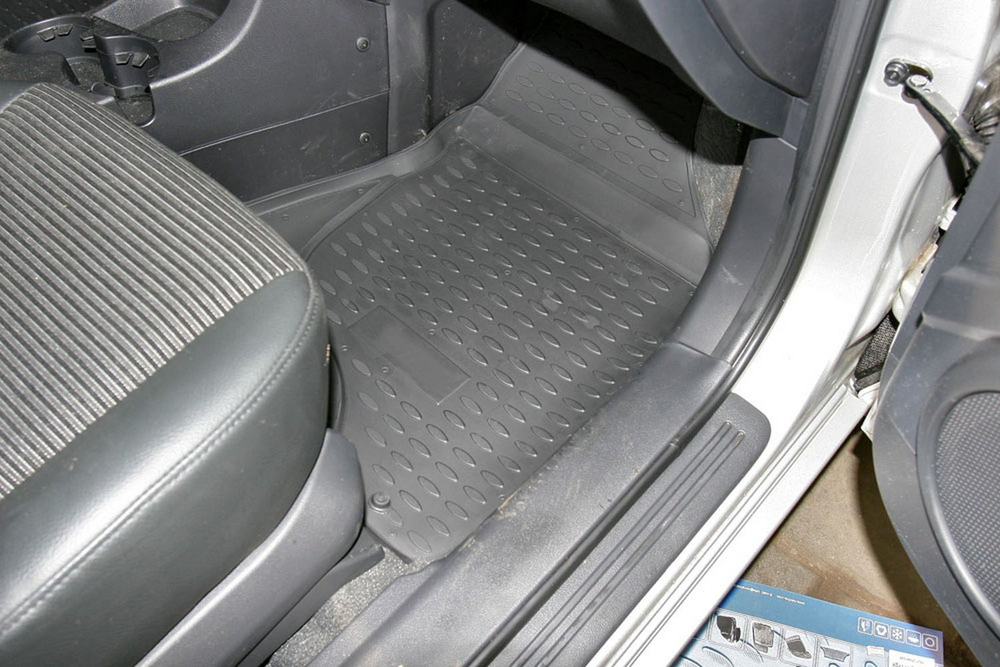 Коврики Standard, в салон KIA Sportage 2006-2010, 4 шт. (полиуретан, чёрные) Element.NLC.25.04.210