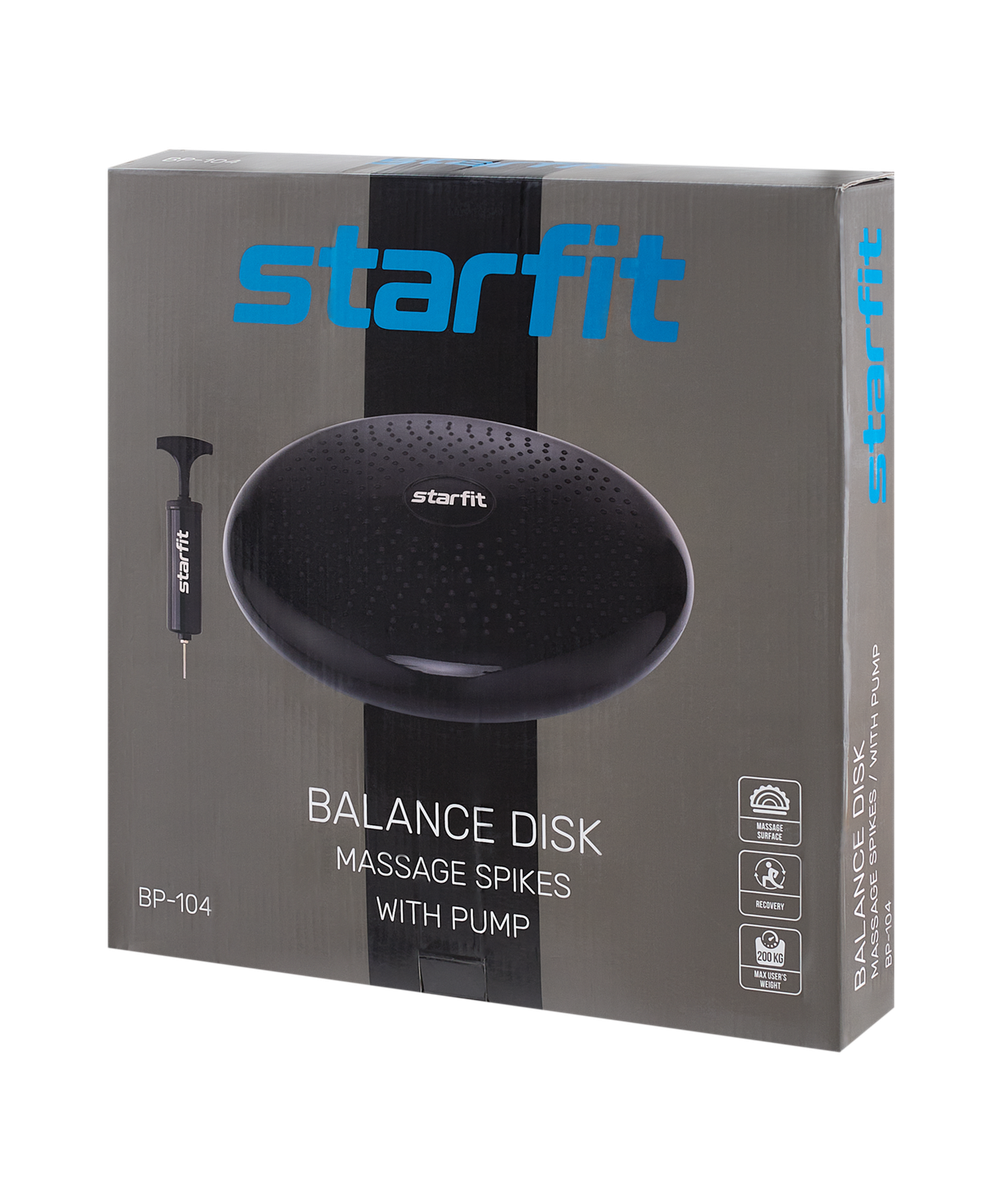 Диск балансировочный BP-104, с насосом, массажный, лаймовый