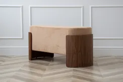 Банкетка Lagom 100 см (бежевый, орех)