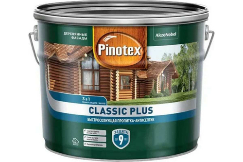 Пропитка декоративная для защиты древесины Pinotex Classic Plus 3 в 1 база CLR 2,5 л.