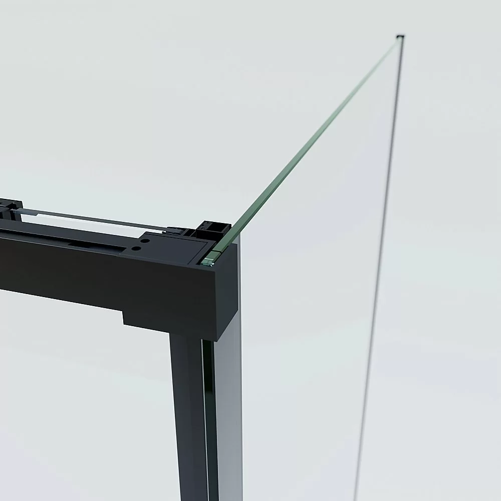 Душевой уголок Vincea Soft 2 120х90 VSR-3SO29012CLB стекло прозрачное/профиль черный