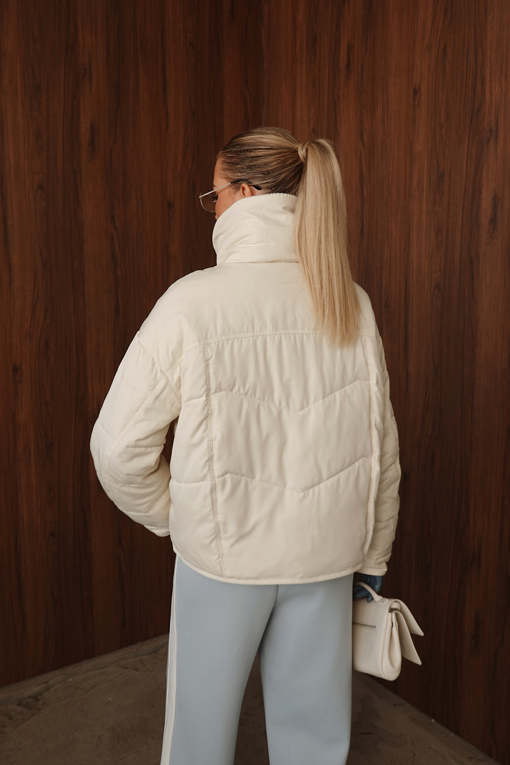 Куртка демисезонная с воротником из трикотажа