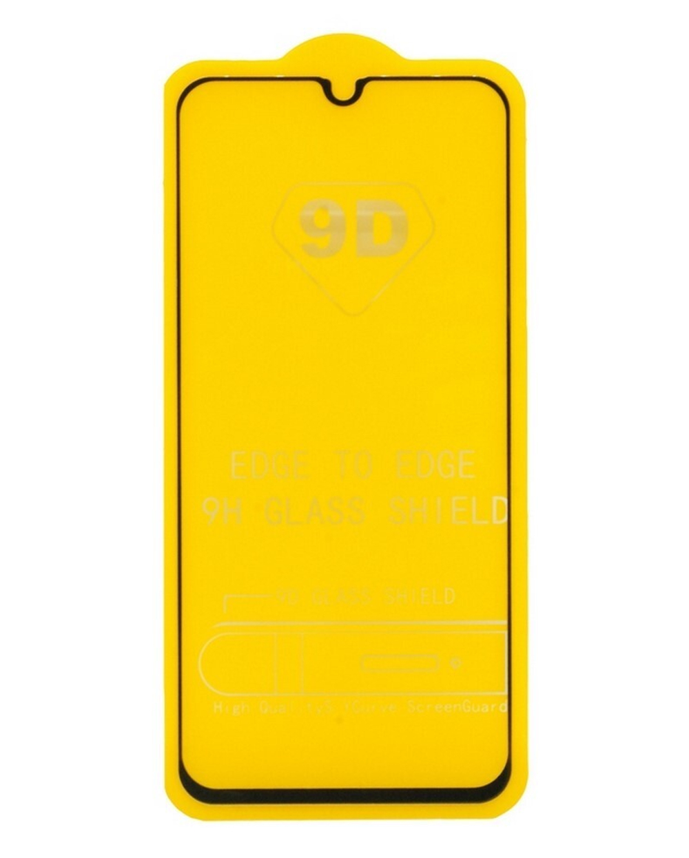 Защитное стекло Samsung A40 (черный) 9D тех.упаковка