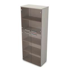 9ШД.005.9 Шкаф высокий со стеклом (800*450*2045)