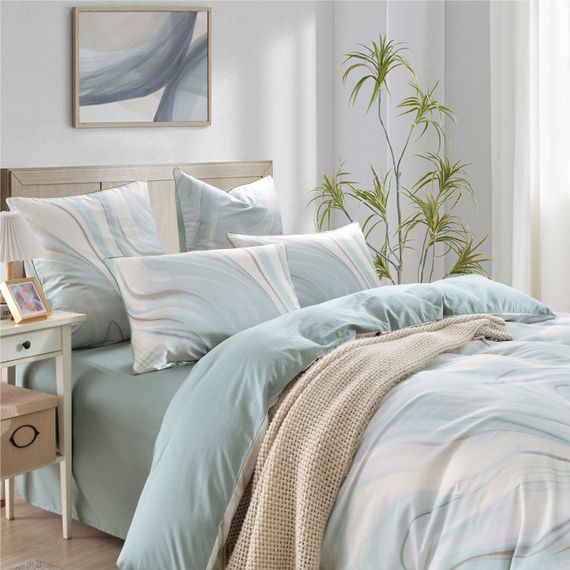 Лорайн (зеленый) КПБ Сатин 2х