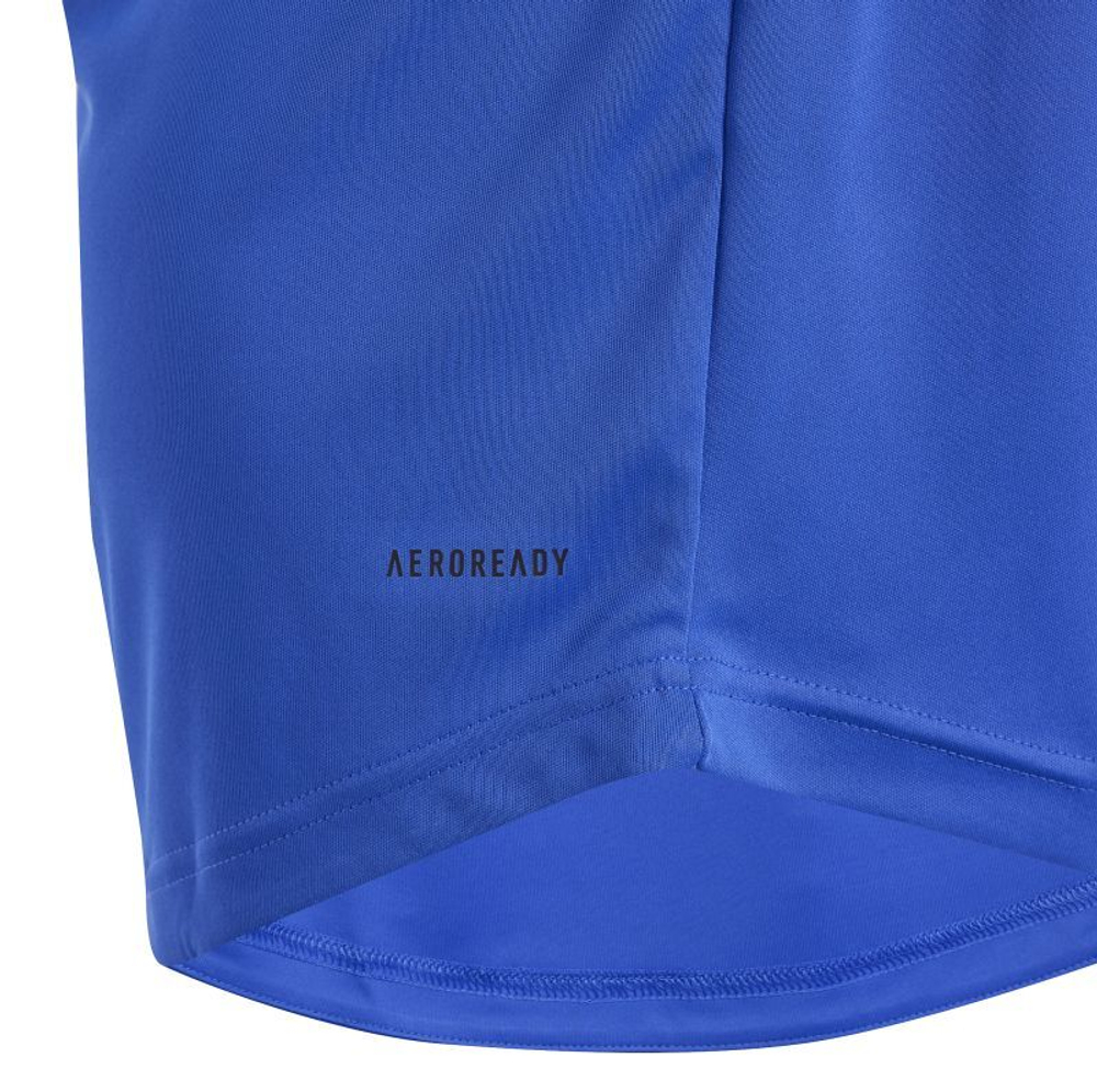 Детская теннисная футболка Adidas B Club 3 Stripes Tennis Shirt - semi lucid blue