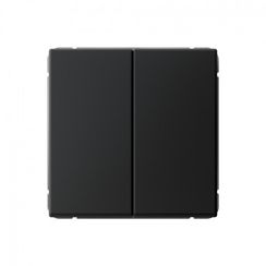 Выключатель Systeme Electric ARTGALLERY 2-клавишный карбон 41063