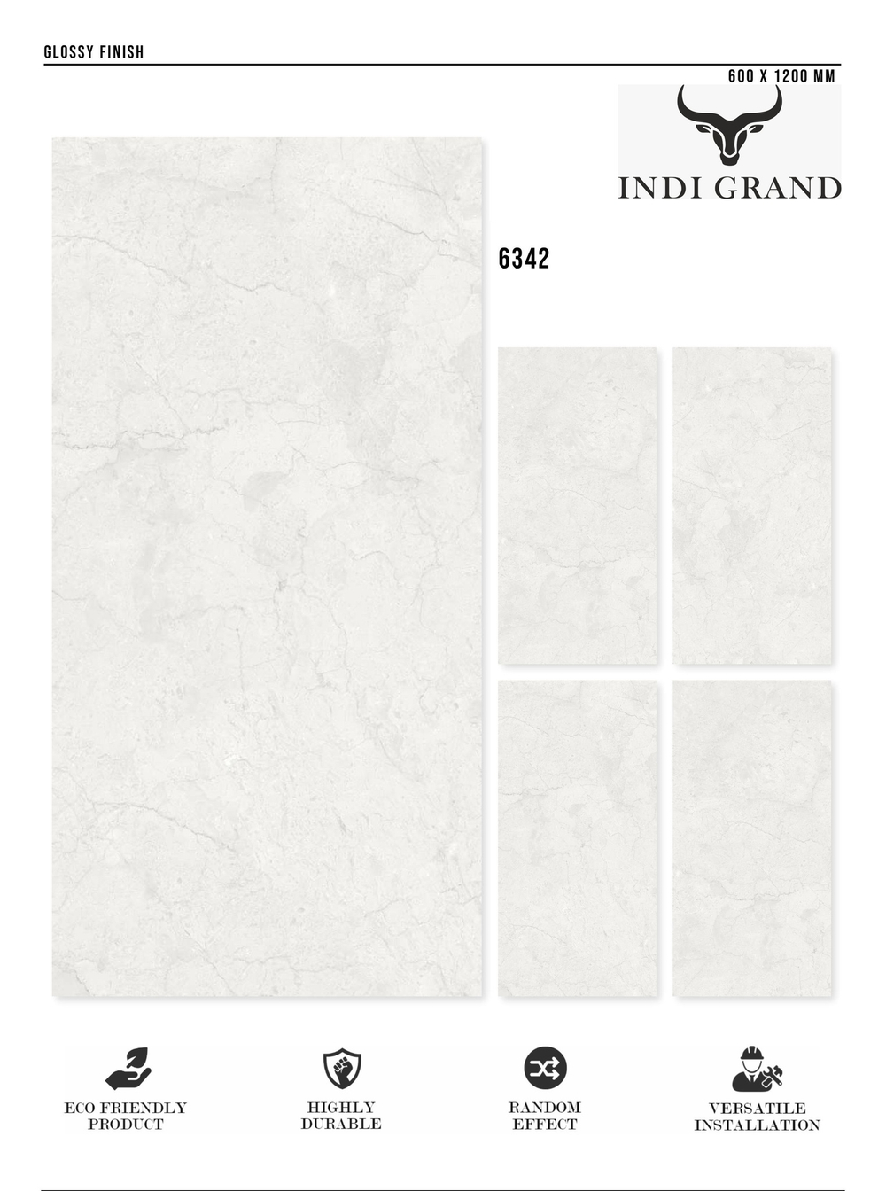 Керамогранит glossy №4 , 60х120, 6342