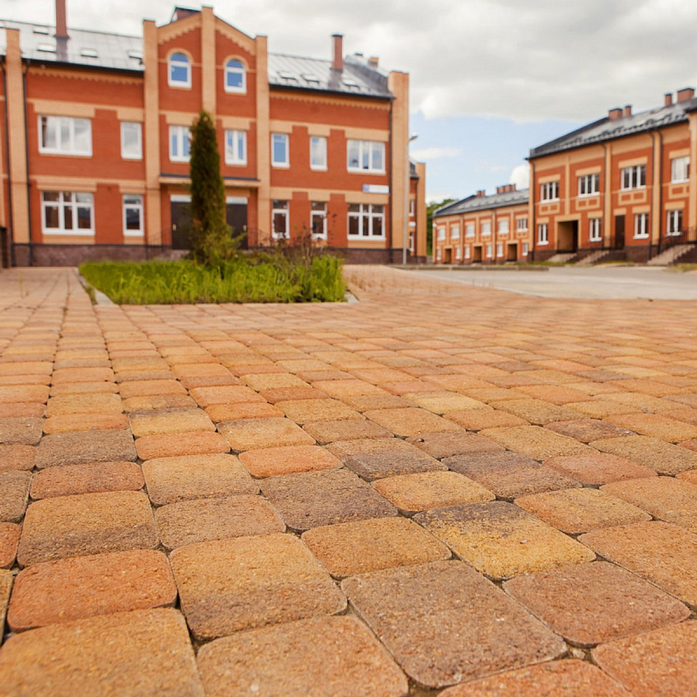 Тротуарная плитка КЛАССИКО - Листопад гранит Саванна, комплект из 2 видов плит