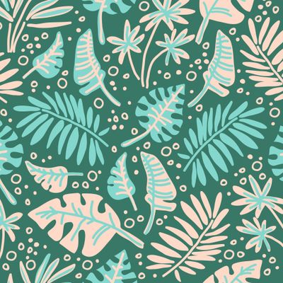 тропические листья