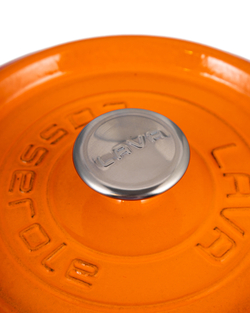 Кастрюля с крышкой 2.5л LAVA оранжевая