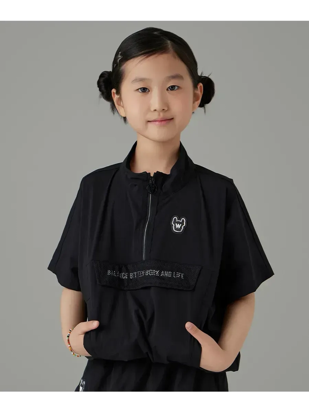 Анорак с высоким воротом из нейлона