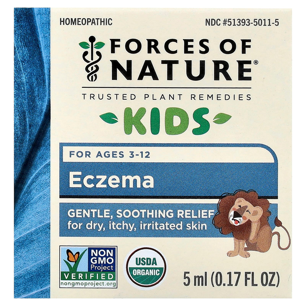 Forces of Nature, Kids, экзема, для детей от 3 до 12 лет, 5 мл (0,17 жидк. унции)
