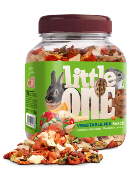 LITTLE ONE Овощная смесь. Лакомство для всеядных грызунов, 140 г