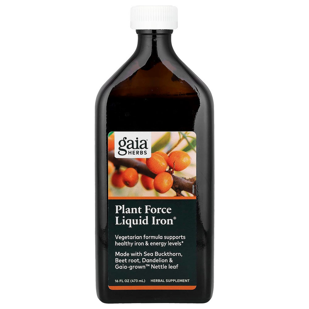 Gaia Herbs, Plant Force Liquid Iron®, 473 мл (16 жидк. унций)