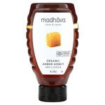 Madhava, Органический янтарный мед, нефильтрованный, 454 г (16 унций)