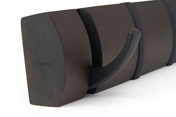 Настенная вешалка Flip 5 крючков орех