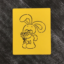 Зайка с ромашкой №1