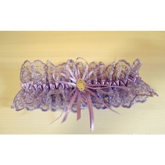 Комплект фиолетовых подвязок