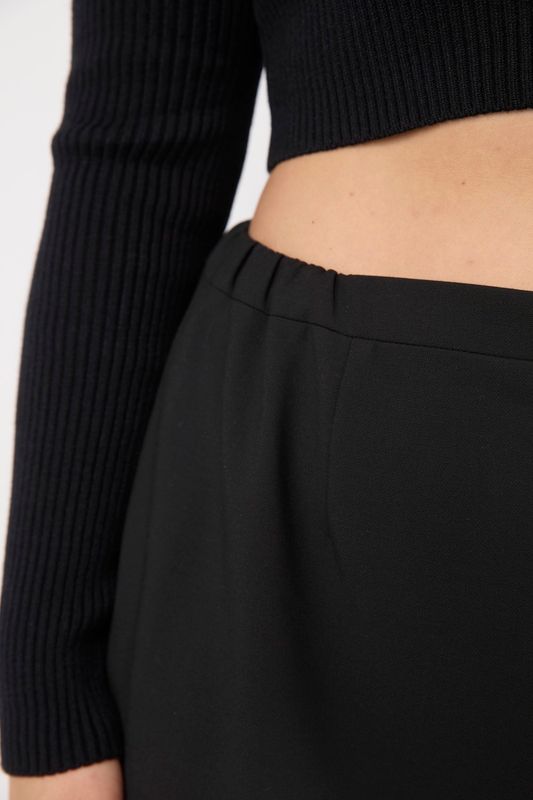 Юбка-футляр на молнии, черный