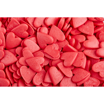 Посыпка "Сердца красные" 7 мм, 75гр