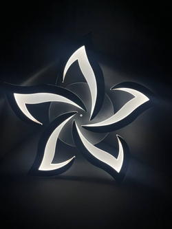 Светильник потолочный светодиодный, LED 70 Вт, до 20 кв м, черный