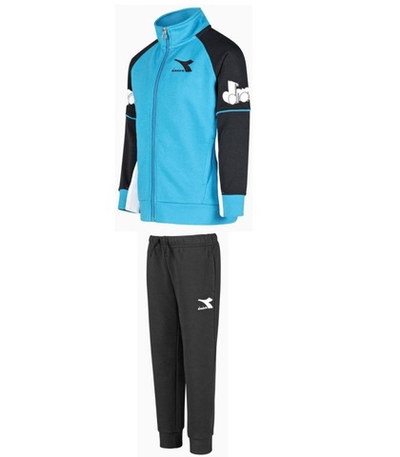 Костюм теннисный Diadora Ju. FZ Tracksuit Cubi - sky/blue danube