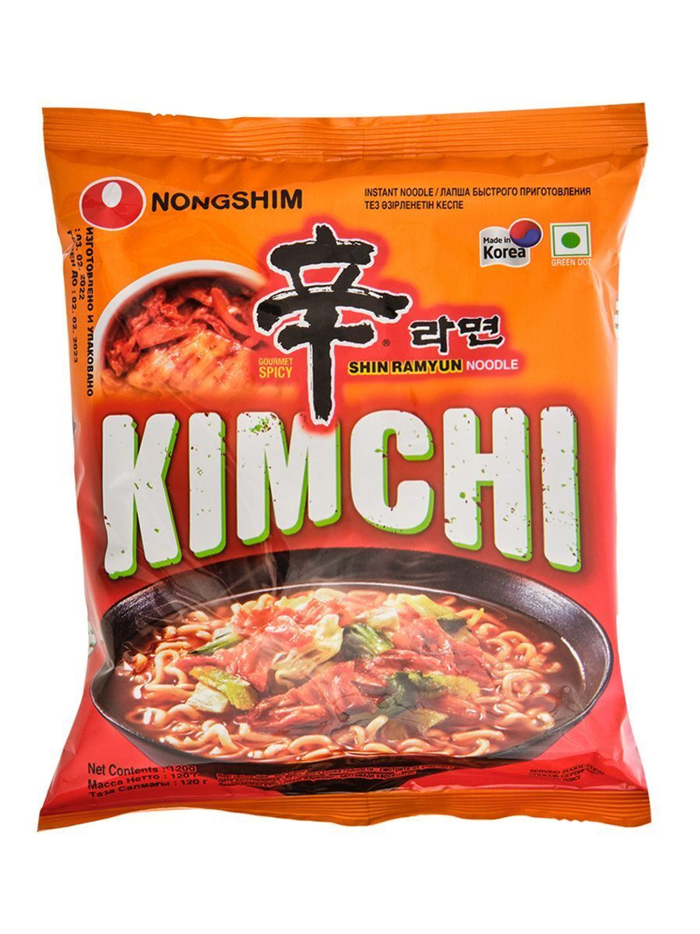 Лапша Nongshim Kimchi со вкусом Кимчи 120 г