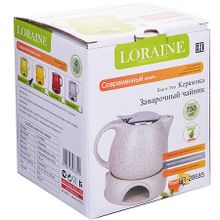 Заварочный чайник Loraine 28685 на подставке с подогревом 750 мл