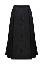 Чёрная юбка из мохера
