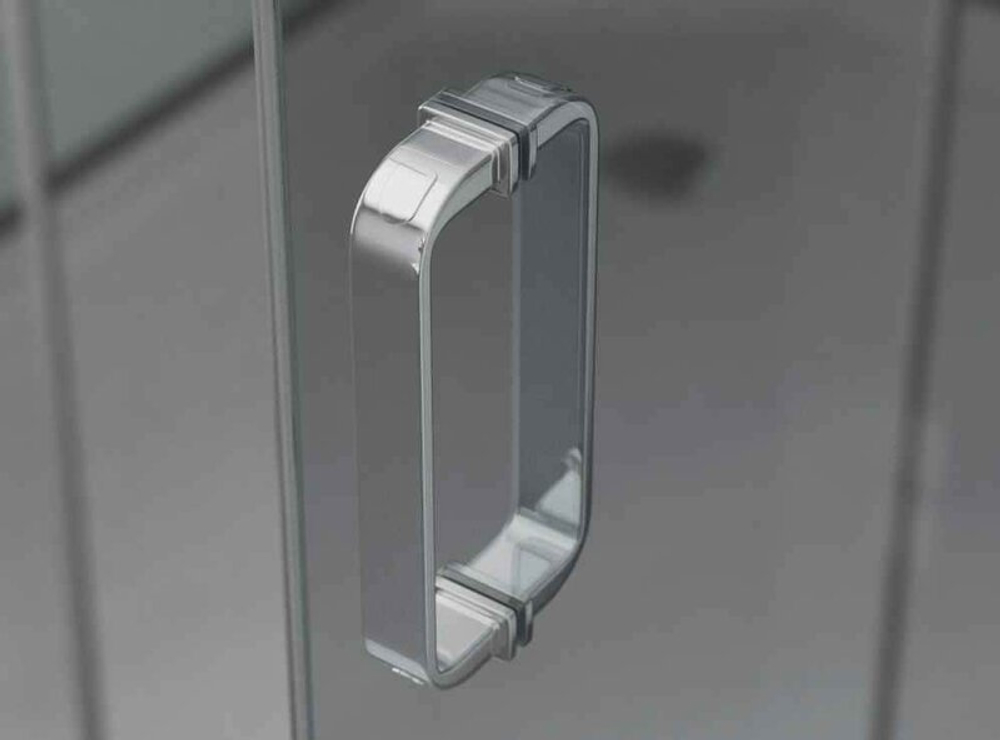 Душевое ограждение Ambassador Queen 11011103L (120х80х200) асимметрия,хром,стекло прозрачное,раздвижная,2 места
