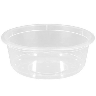 ВЗЛП-115-250 мл (PP) Дно круглое прозрачное (D-115, H-43 мм) (50/500 шт.) 1546п