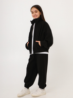 Кофта спортивная School, черная