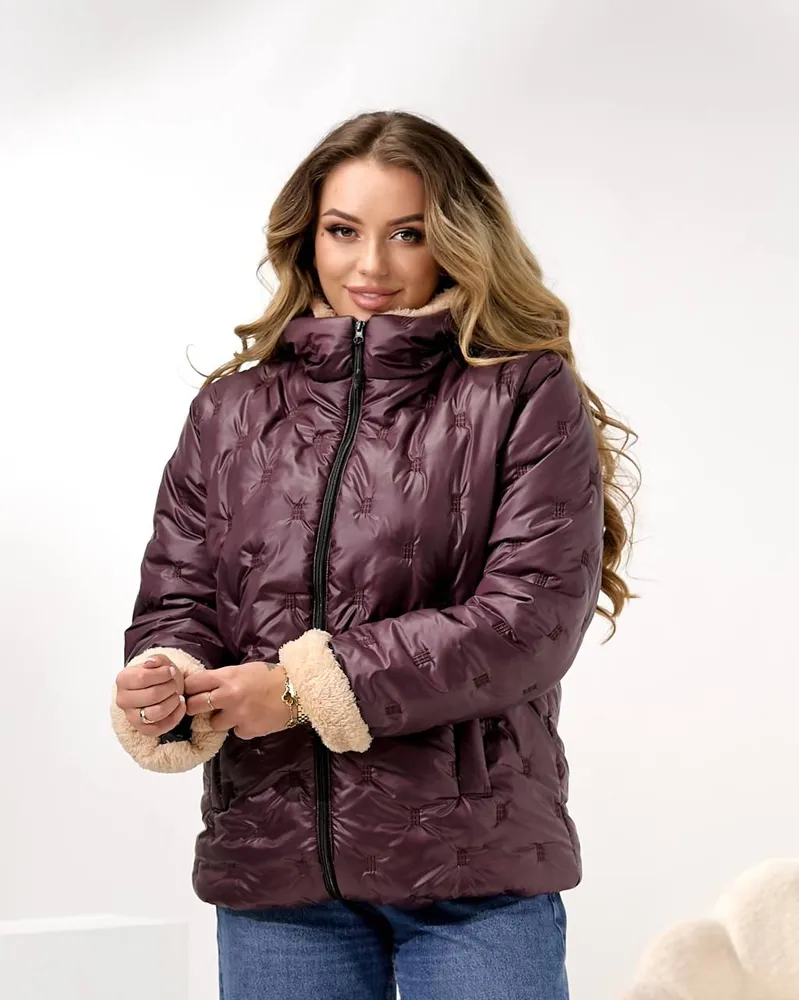 Куртка с мехом УК-4431-3 Фабрика Моды