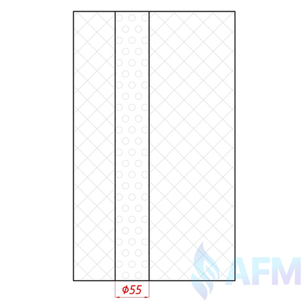Глушитель универсальный нерж., набитый, прямоток 6.3.51.400 "AFM"