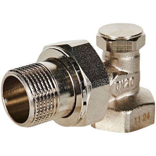 Клапан запорно-балансировочный угловой Rommer 3/4"для радиатора (RVL-0002-100020)