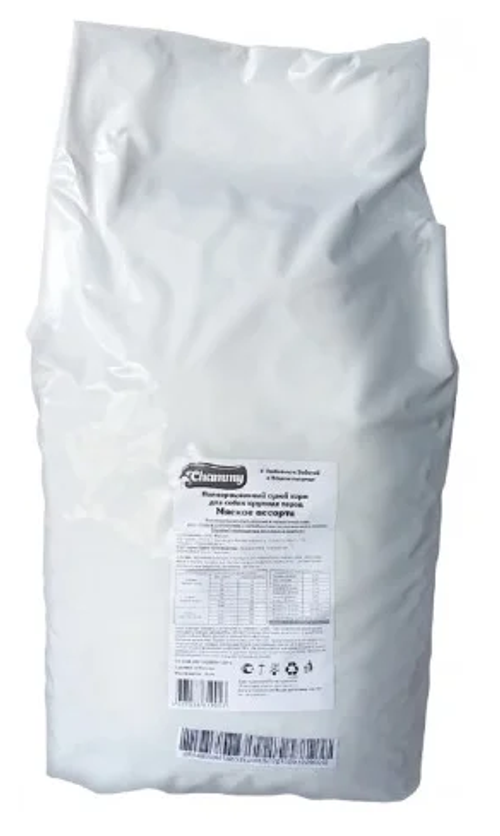 CHAMMY СУХОЙ КОРМ ДЛЯ СОБАК КРУПНЫХ ПОРОД МЯСНОЕ АССОРТИ 18 КГ