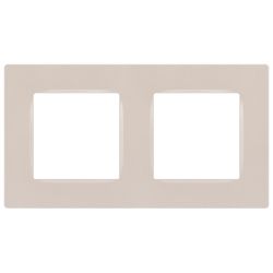 Рамка для розеток и выключателей ЭРА Серия 12 12-5202-15 на 2 поста, Классик, перламутр