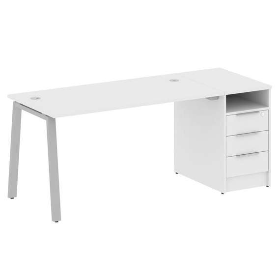 Метал Систем Рабочая станция с тумбой на А-образном м/к БА.РС-СТП-1.3