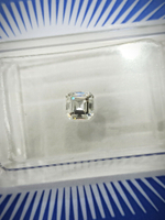 Бриллиант природный огранки Ашер 0,52 карата, чистота 6, бесцветный, сертификаты