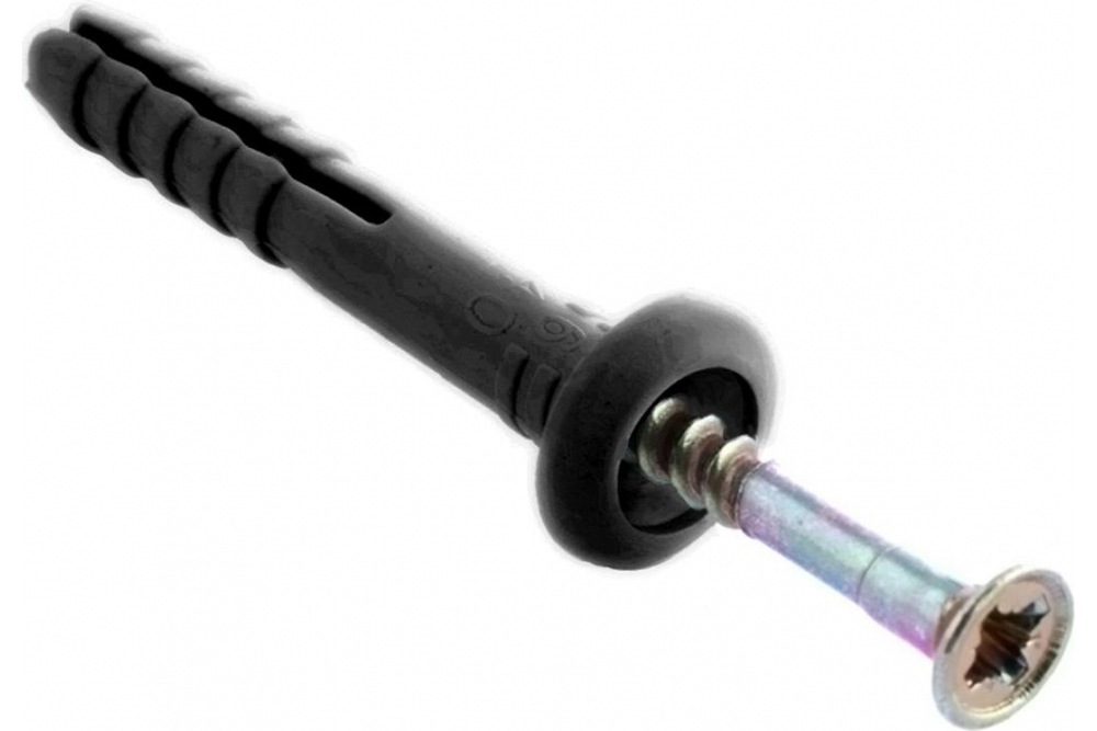 ДЮБЕЛЬ-ГВОЗДЬ СТРОЙБАТ С ГРИБ/МАНЖЕТОЙ 6Х40 600ШТ 20606