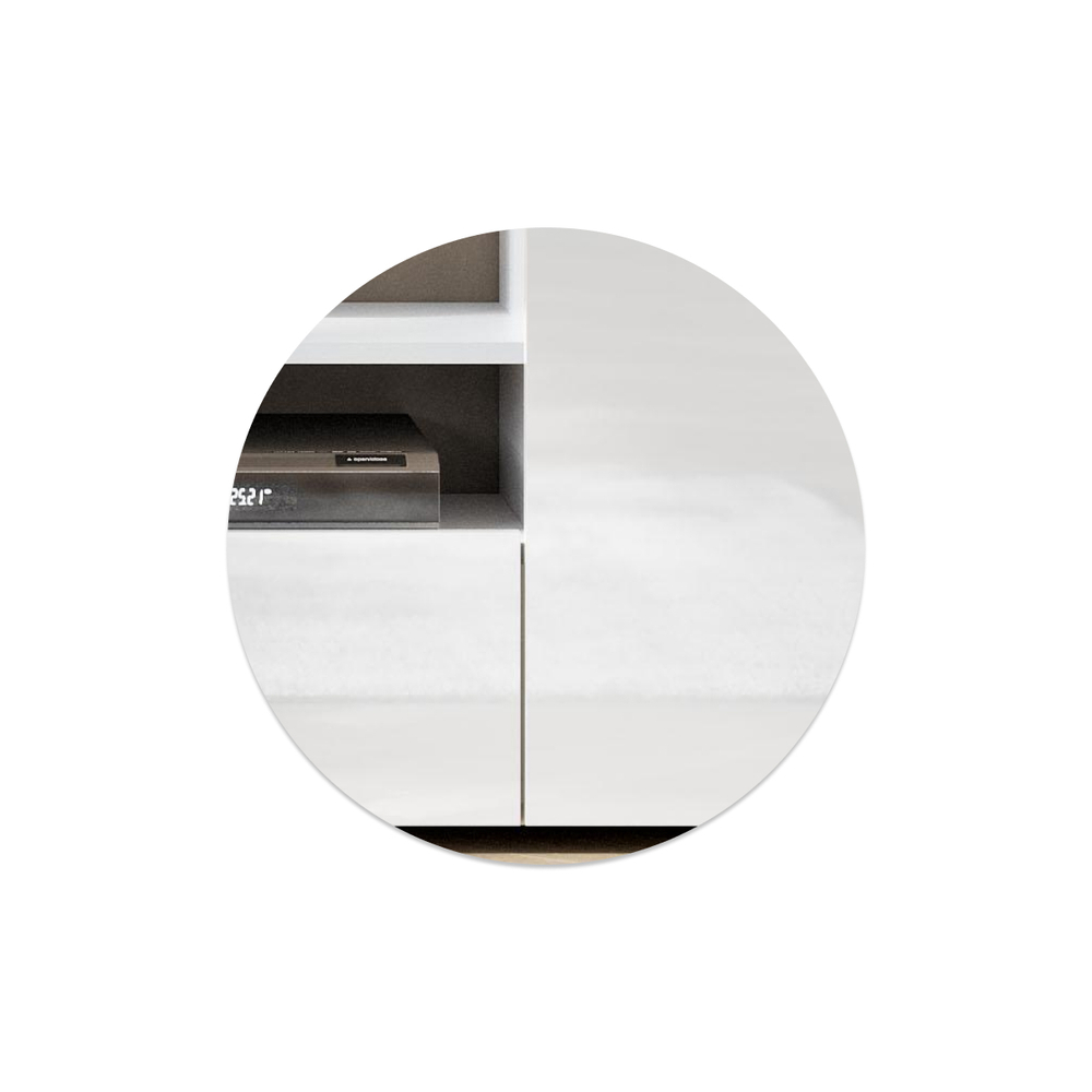 Готовая гостиная Woodville Oluwande белый, белый глянец