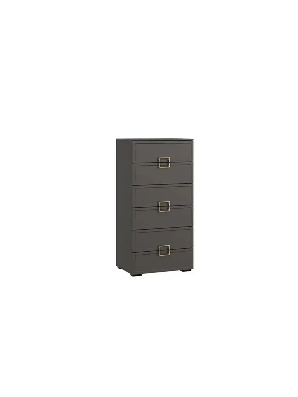 Комод для одежды Серый вулкан 6 ящиков 60х43х121 см