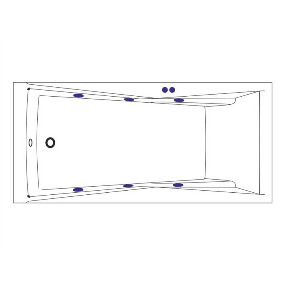 Акриловая ванна Excellent Palace Soft 180x80 WAEX.PAL18.SOFT