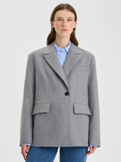 Пиджак в стиле oversize из итальянской шерсти