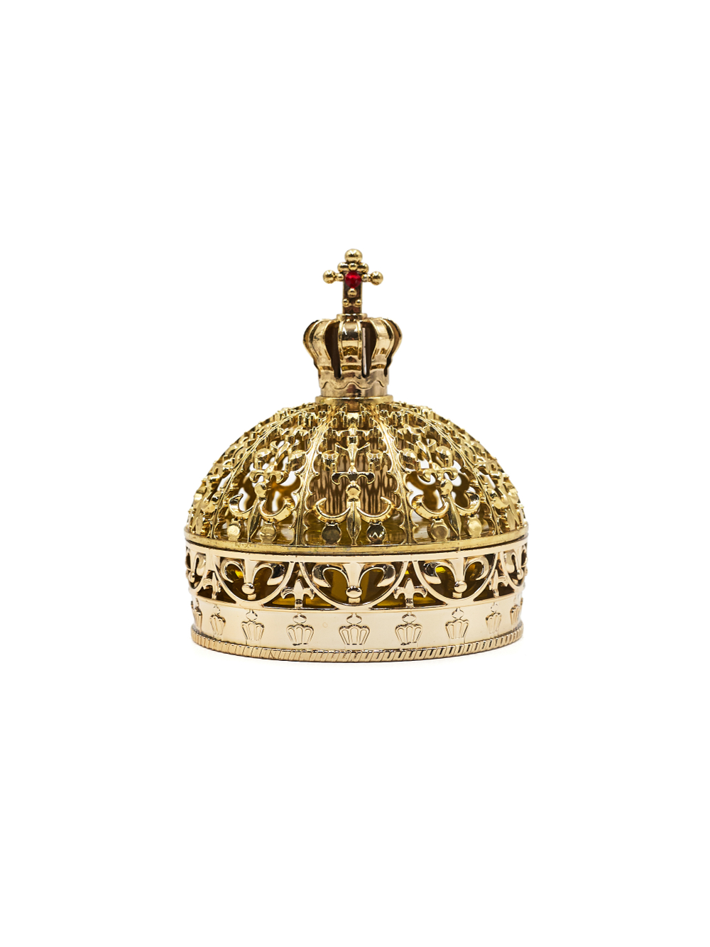 Ароматизатор для автомобиля на торпеду "Корона царская" золотистая. Запах Цитрусовый, 45 мл